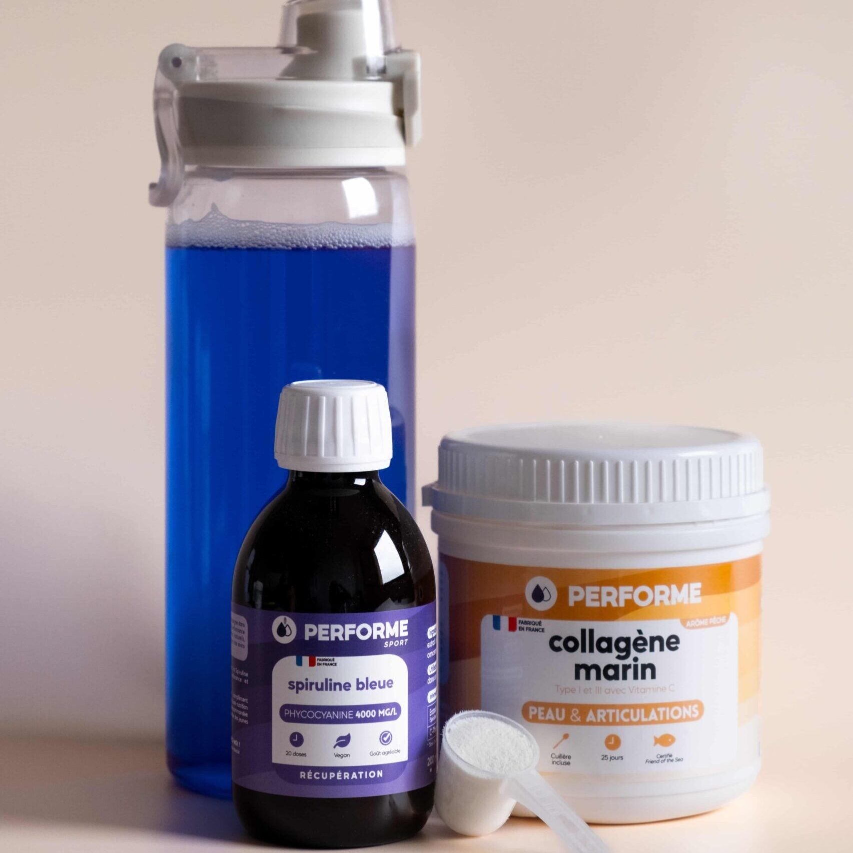 Pack récupération phycocyanine 4000mg/l & collagène