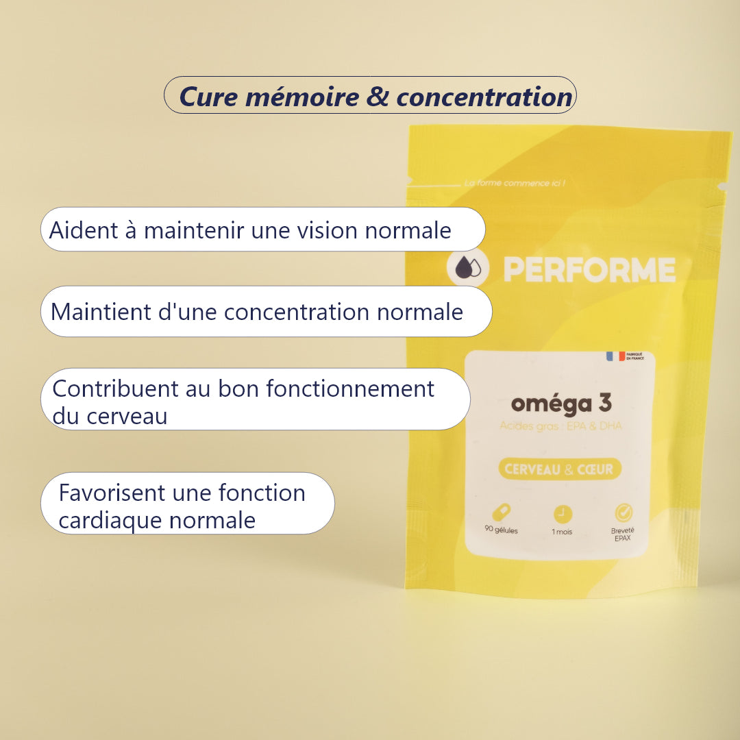 Cure mémoire oméga3