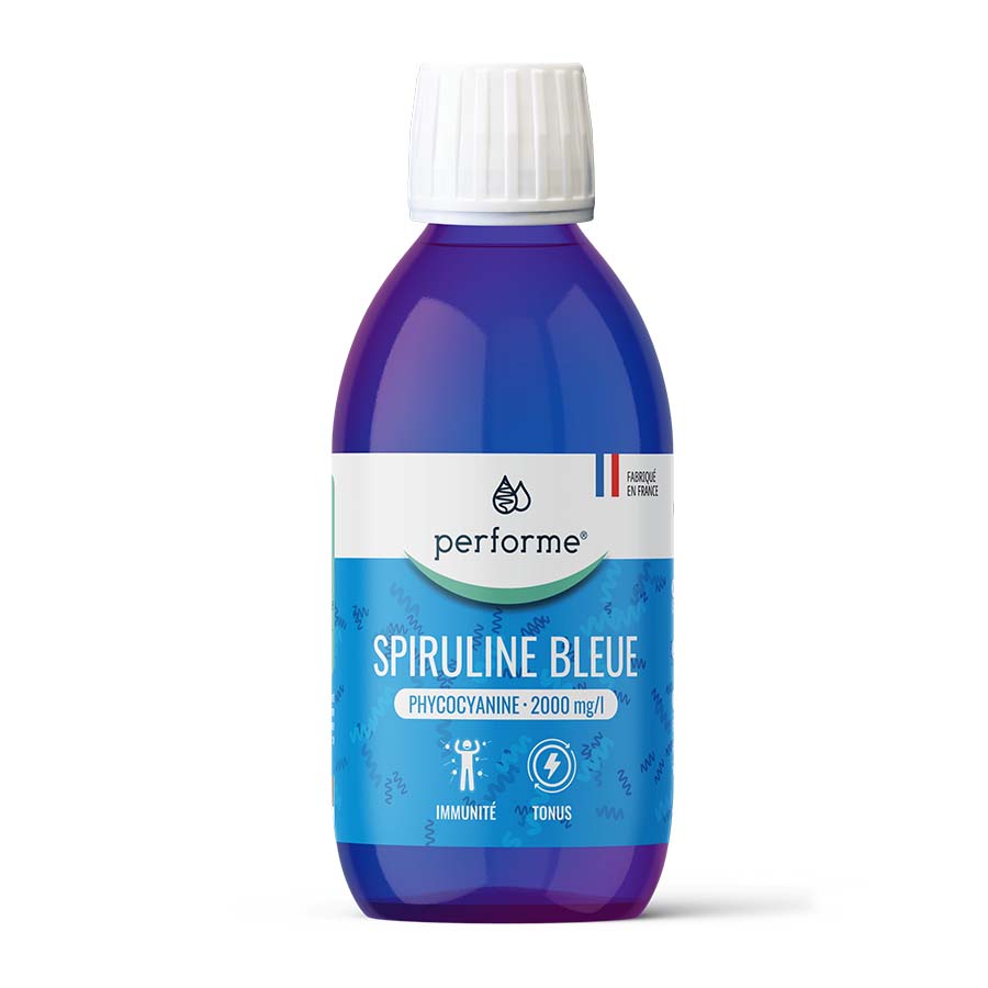 Flacon spiruline bleue