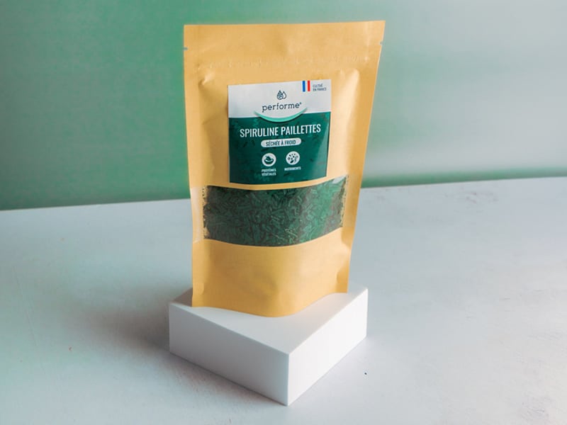 Sachet spiruline paillettes performe