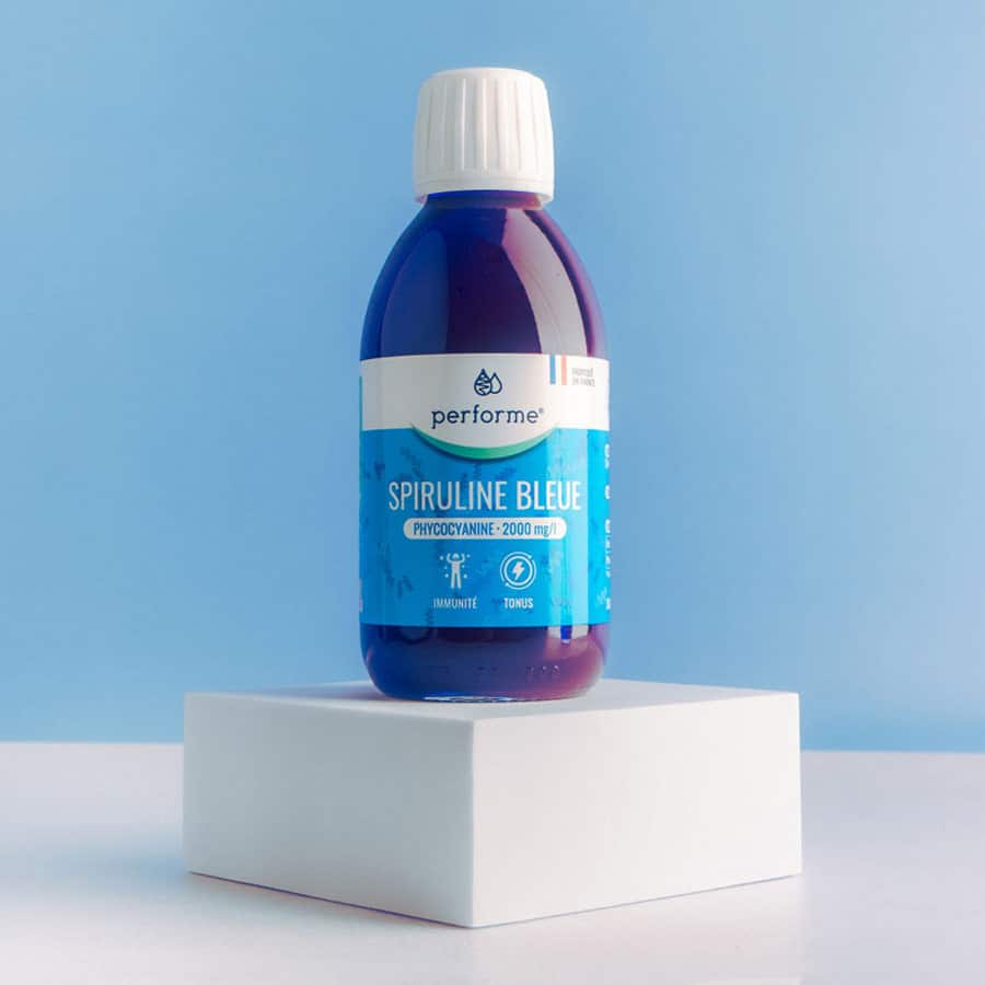 Flacon Spiruline Bleue Performe vue de face