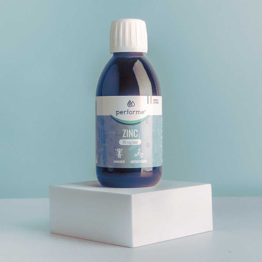 Flacon Spiruline Bleue Zinc Performe vue de face