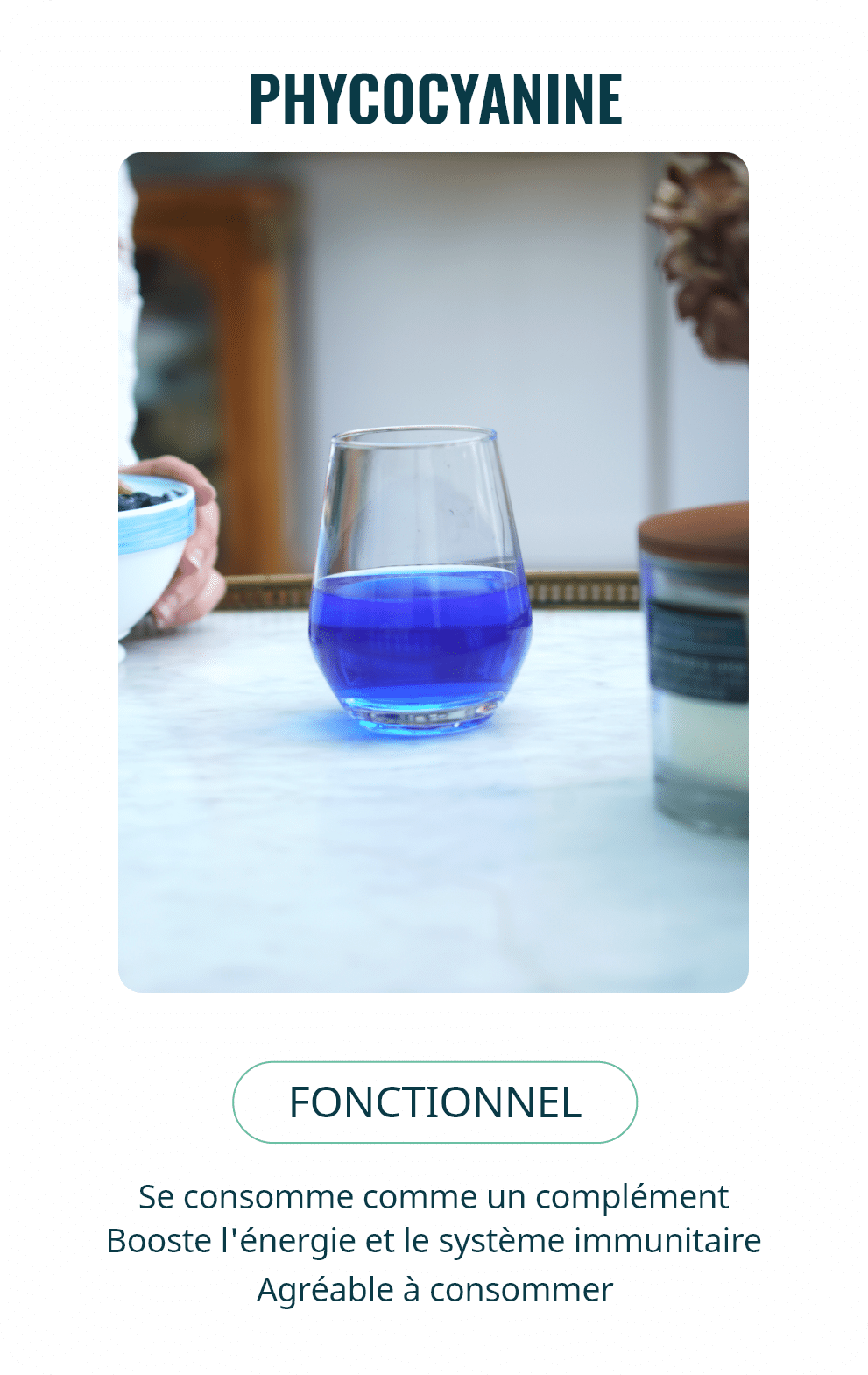 Phycocyanine, spiruline liquide Performe, bienfaits